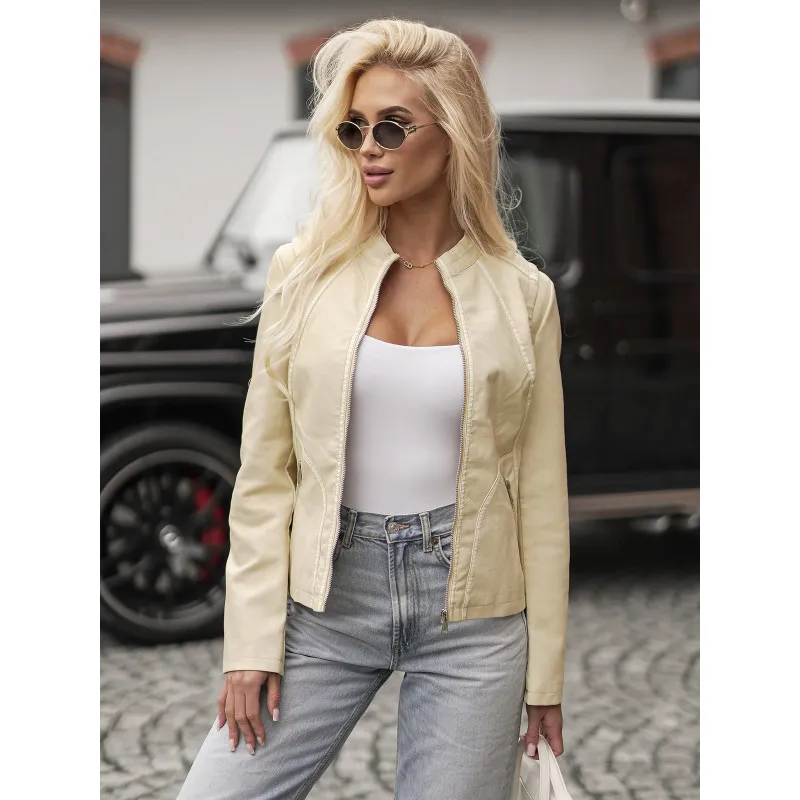 Moteriška rusva odinė striukė Emeli Moteriškos striukės