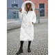 Balta moteriška dygsniuota žieminė striukė Coco JS/5M3173/281