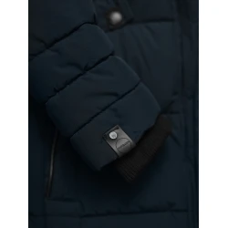 Žieminė ilga moteriška tamsiai mėlyna striukė Marni