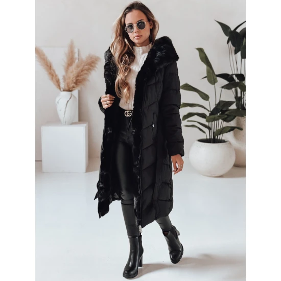 Žieminė moteriška juoda striukė Emi Moteriškos striukės