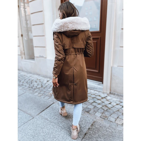 Ruda ilga moteriška striukė Harpe