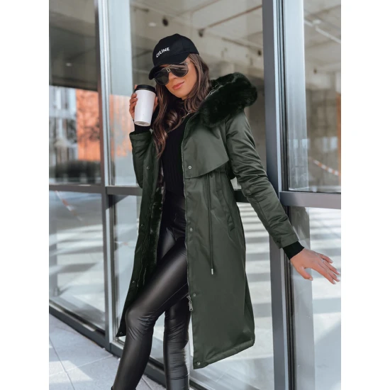 Chaki ilga moteriška striukė Juste Moteriškos striukės