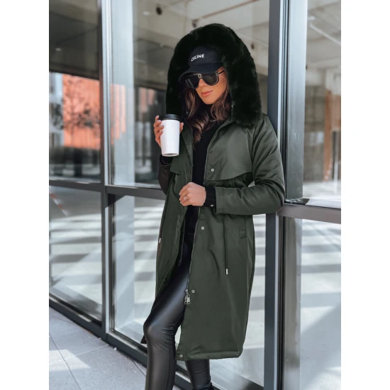 Chaki ilga moteriška striukė Juste Moteriškos striukės