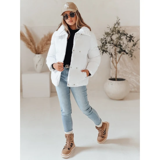 Moteriška žiemeinė baltos spalvos striukė Lari Moteriškos striukės