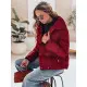 Moteriška žiemeinė bordo spalvos striukė Lari Moteriškos striukės