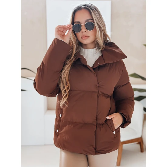 Moteriška žiemeinė tamsiai rudos spalvos striukė Lari Moteriškos striukės