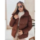 Moteriška žiemeinė tamsiai rudos spalvos striukė Lari Moteriškos striukės