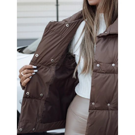 Moteriška žiemeinė rudos spalvos striukė Lari Moteriškos striukės