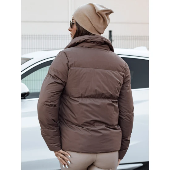 Moteriška žiemeinė rudos spalvos striukė Lari Moteriškos striukės