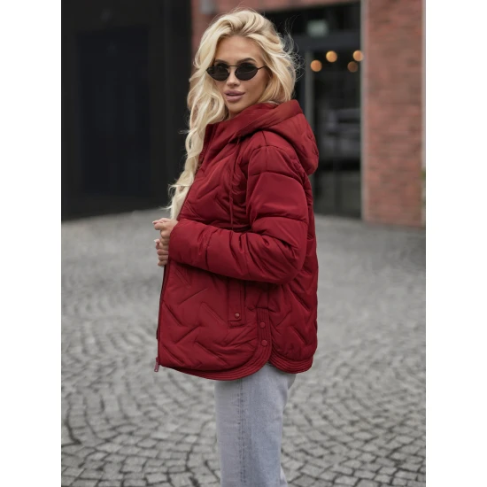 Moteriška bordo spalvos striukė Erlin Moteriškos striukės