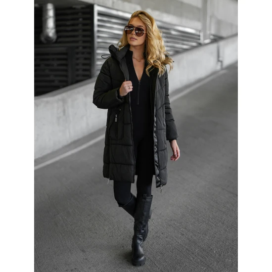 Moteriška juoda žieminė striukė Flint Moteriškos striukės