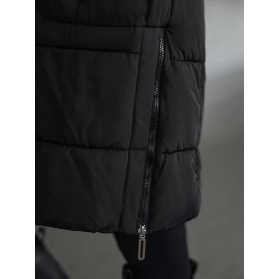 Moteriška juoda žieminė striukė Flint Moteriškos striukės