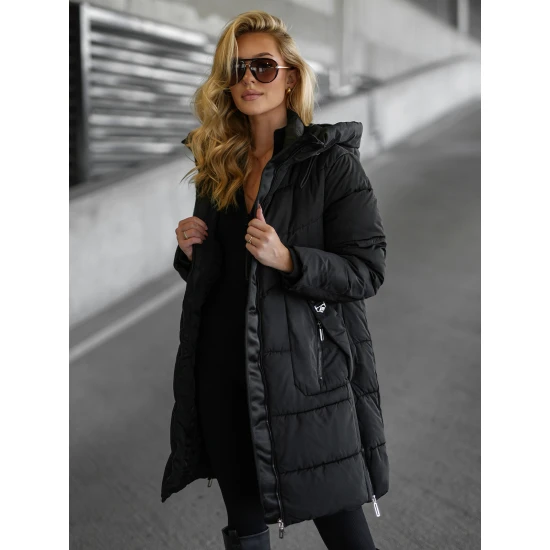 Moteriška juoda žieminė striukė Flint Moteriškos striukės