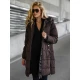 Moteriška tamsiai ruda žieminė striukė Flint Moteriškos striukės