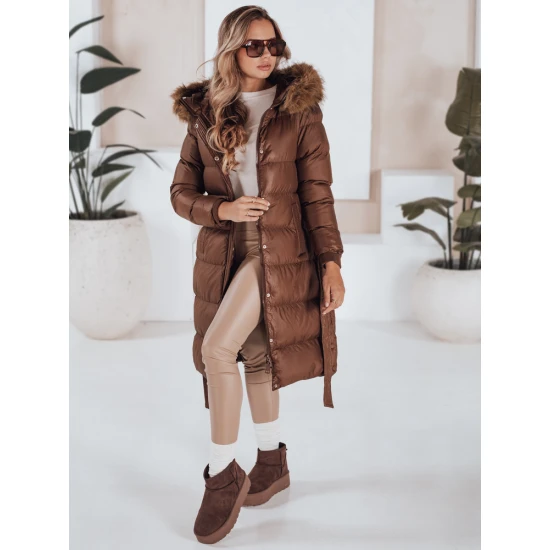 Moteriška žieminė ruda striukė Bela Striukės