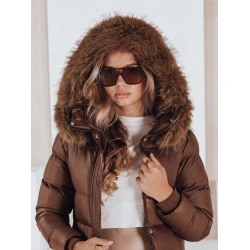 Moteriška žieminė ruda striukė Bela