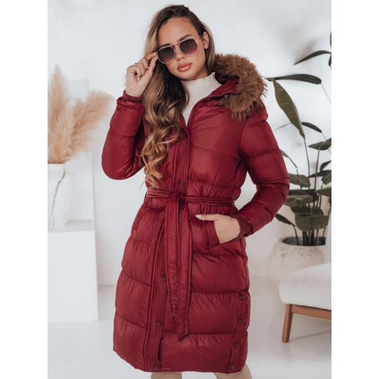 Moteriška žieminė raudona striukė Bela Moteriškos striukės