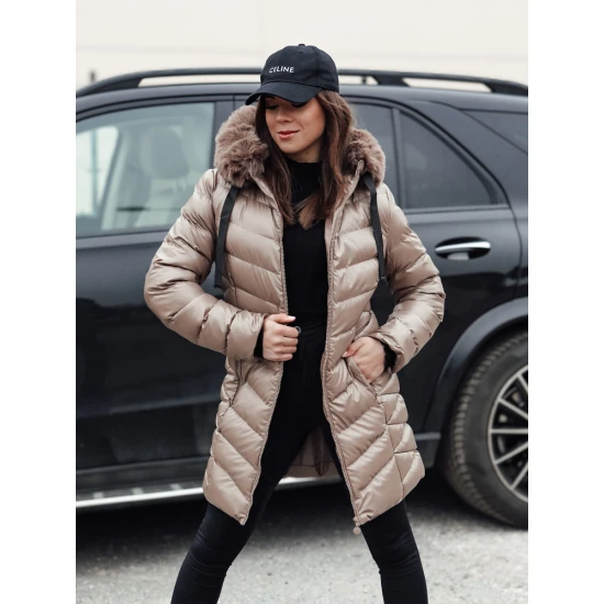 Moteriška rusva dygsniuota striukė Crystal Moteriškos striukės