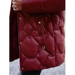 Moteriška žieminė bordo spalvos striukė Verni