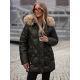 Moteriška žieminė juodos spalvos striukė Verni Moteriškos striukės