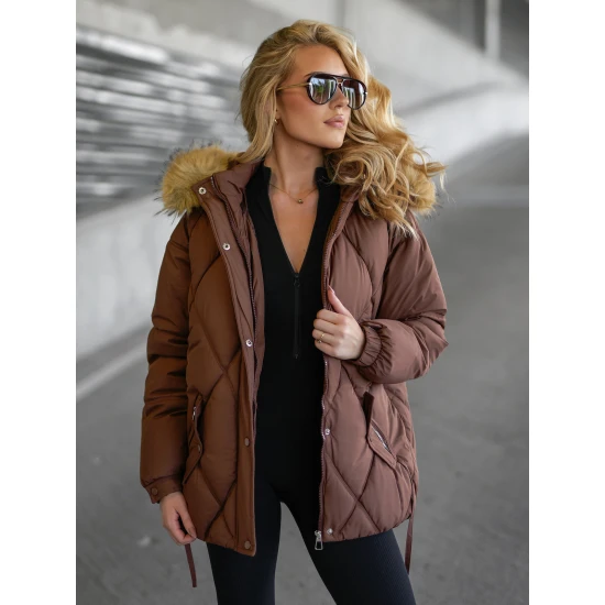 Moteriška ruda žieminė striukė Bistro Moteriškos striukės