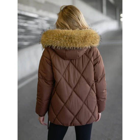 Moteriška ruda žieminė striukė Bistro Moteriškos striukės