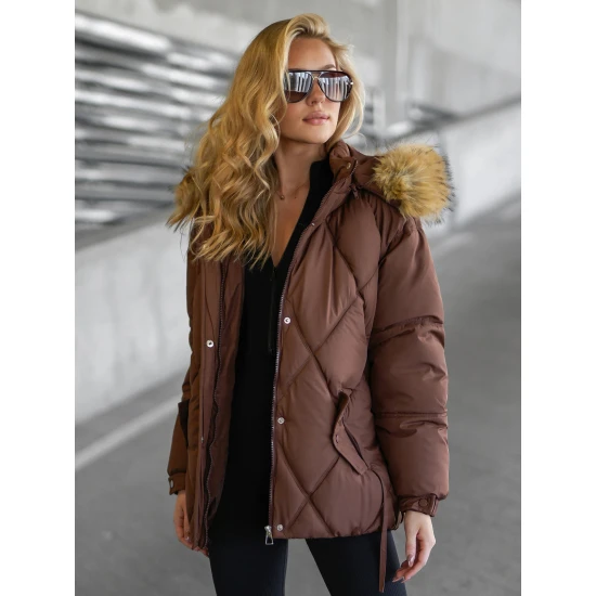 Moteriška ruda žieminė striukė Bistro Moteriškos striukės