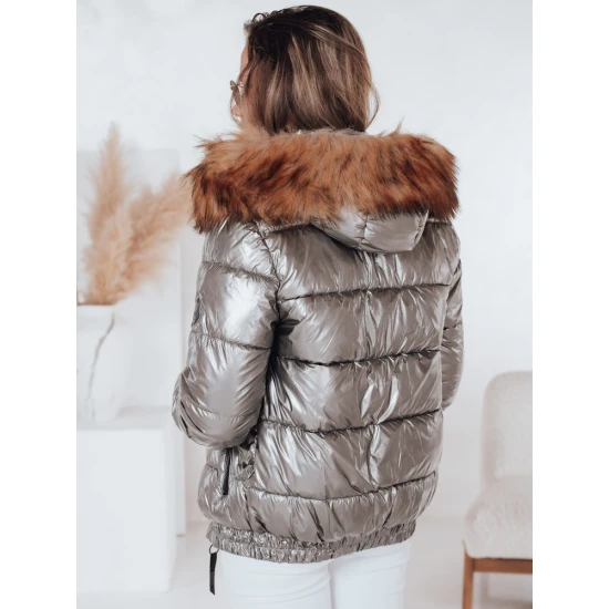 Moteriška blizgi pilka striukė Melani Moteriškos striukės