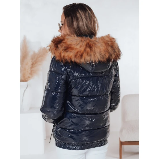 Moteriška blizgi tamsiai mėlyna striukė Melani Moteriškos striukės