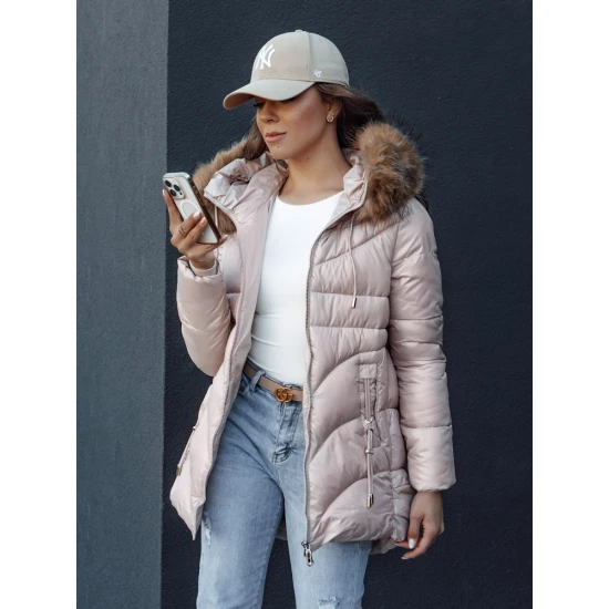 Moteriška žieminė rožinė striukė Jessica Moteriškos striukės