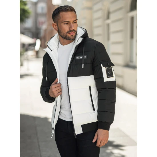 Vyriška juoda/balta žieminė striukė Molix Žieminės striukės