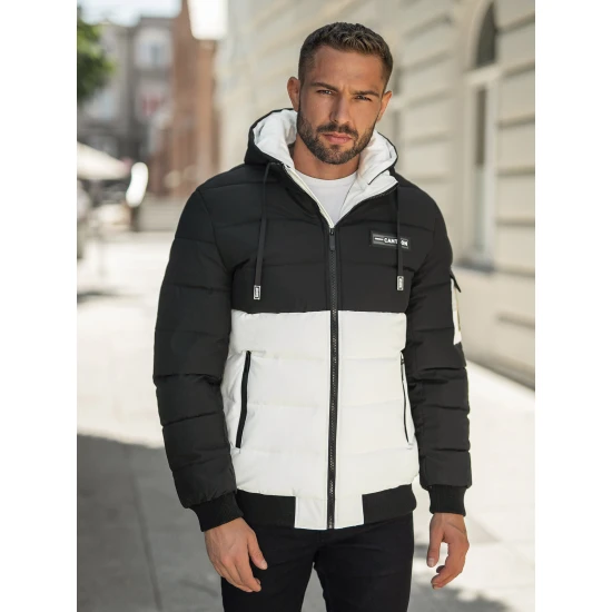 Vyriška juoda/balta žieminė striukė Molix Žieminės striukės