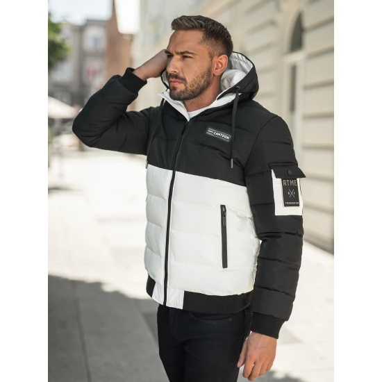 Vyriška juoda/balta žieminė striukė Molix Žieminės striukės