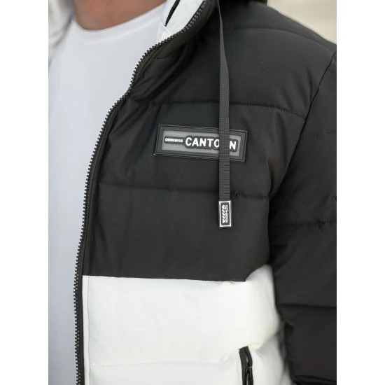 Vyriška juoda/balta žieminė striukė Molix Žieminės striukės