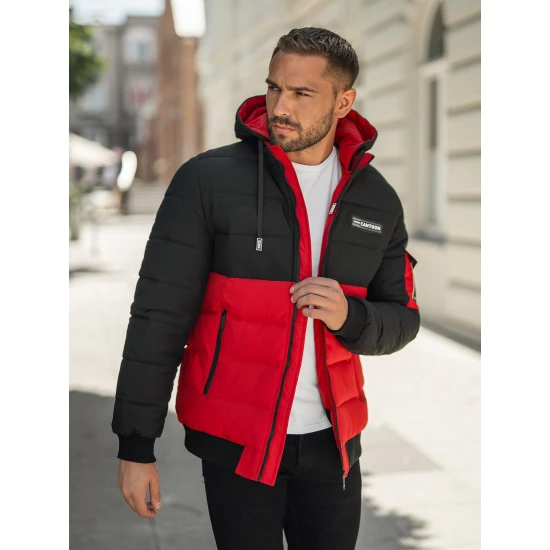 Vyriška juoda/raudona žieminė striukė Molix Žieminės striukės