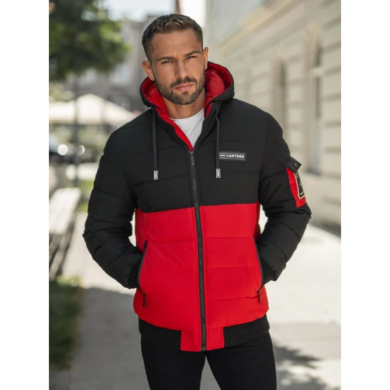 Vyriška juoda/raudona žieminė striukė Molix Žieminės striukės