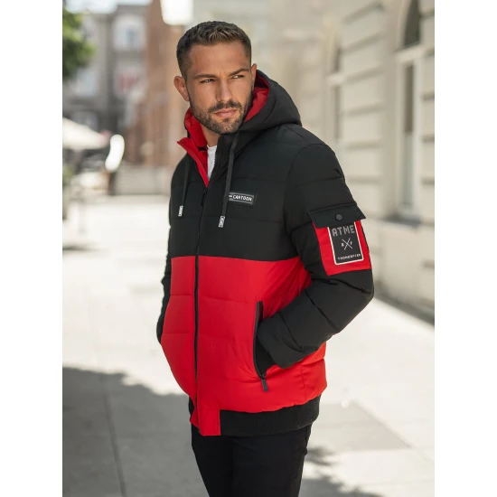 Vyriška juoda/raudona žieminė striukė Molix Žieminės striukės