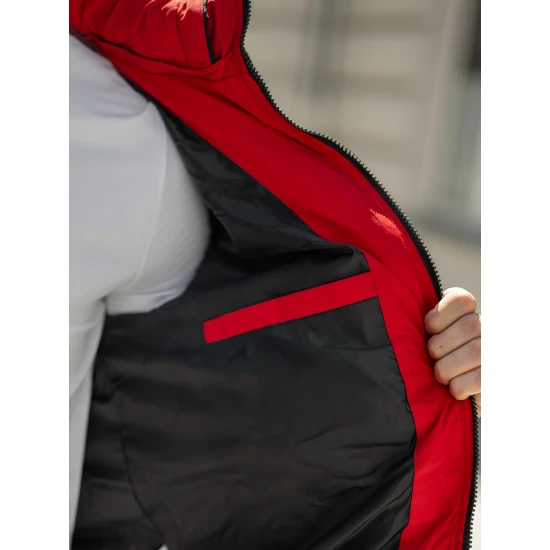 Vyriška juoda/raudona žieminė striukė Molix Žieminės striukės