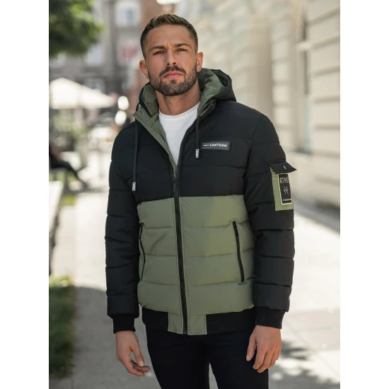 Vyriška juoda/žalia žieminė striukė Molix Žieminės striukės