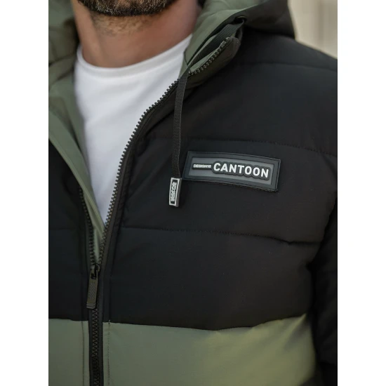 Vyriška juoda/žalia žieminė striukė Molix Žieminės striukės