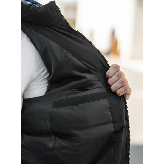 Vyriška juoda žieminė striukė Martim Žieminės striukės