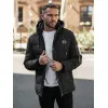 Vyriška juoda žieminė striukė Lorenco JS/57M7503/392