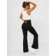 Moteriškos juodos spalvos sportinės kelnės Perla Laisvalaikio kelnės