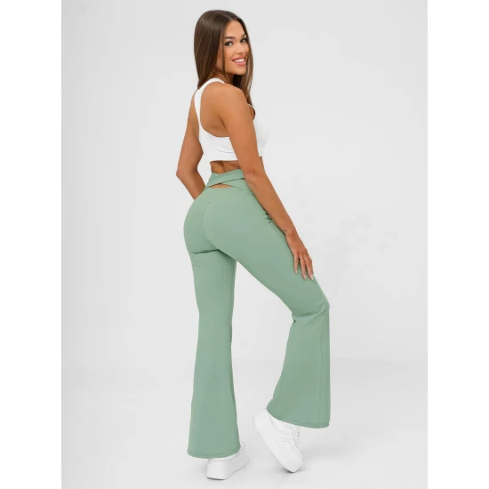 Moteriškos mėtinės spalvos sportinės kelnės Perla Laisvalaikio kelnės