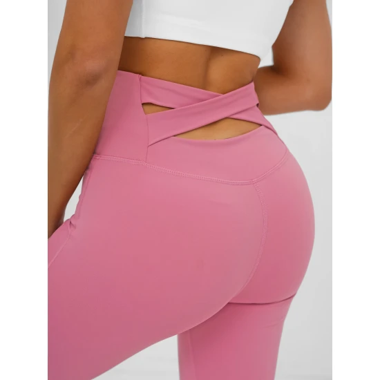 Moteriškos rožinės spalvos sportinės kelnės Perla Laisvalaikio kelnės