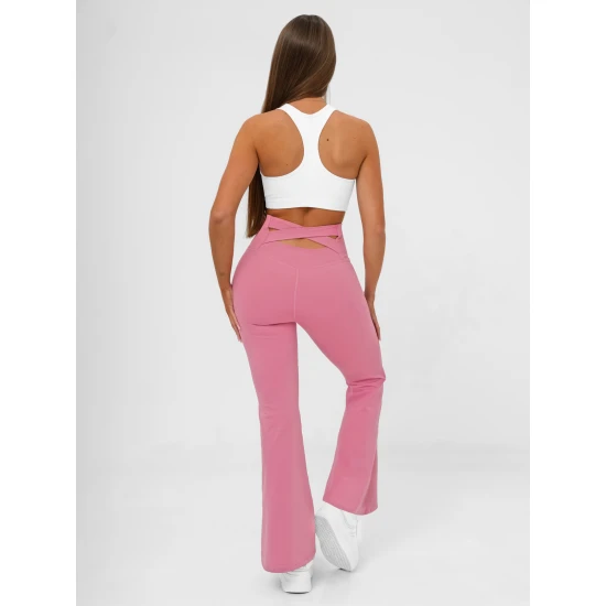 Moteriškos rožinės spalvos sportinės kelnės Perla Laisvalaikio kelnės