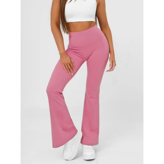 Moteriškos rožinės spalvos sportinės kelnės Perla Laisvalaikio kelnės