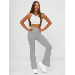Moteriškos pilkos spalvos sportinės kelnės Perla