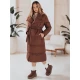 Moteriška tamsiai ruda dygsniuota striukė Favi Moteriškos striukės