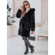 Moteriškas juodas paltas Modi Moteriškos striukės